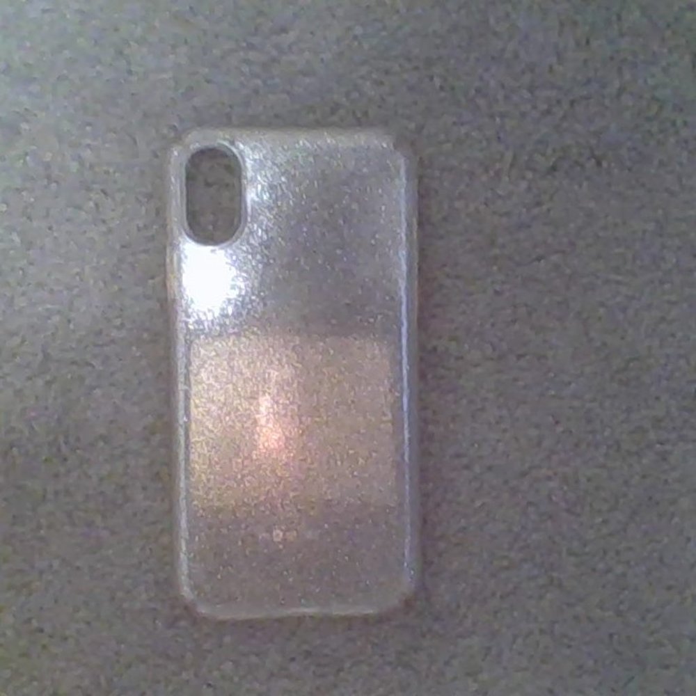 clear glittery phone case